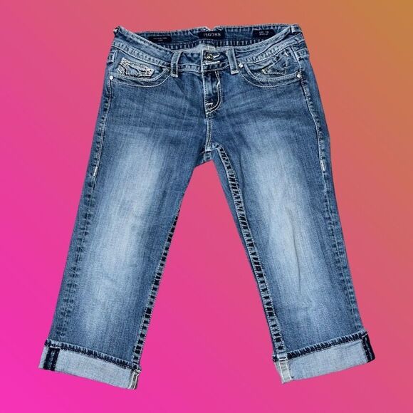 Vigoss The New York Denim Capris Size 7/8 Waist 32” #106 - Picture 2 of 6